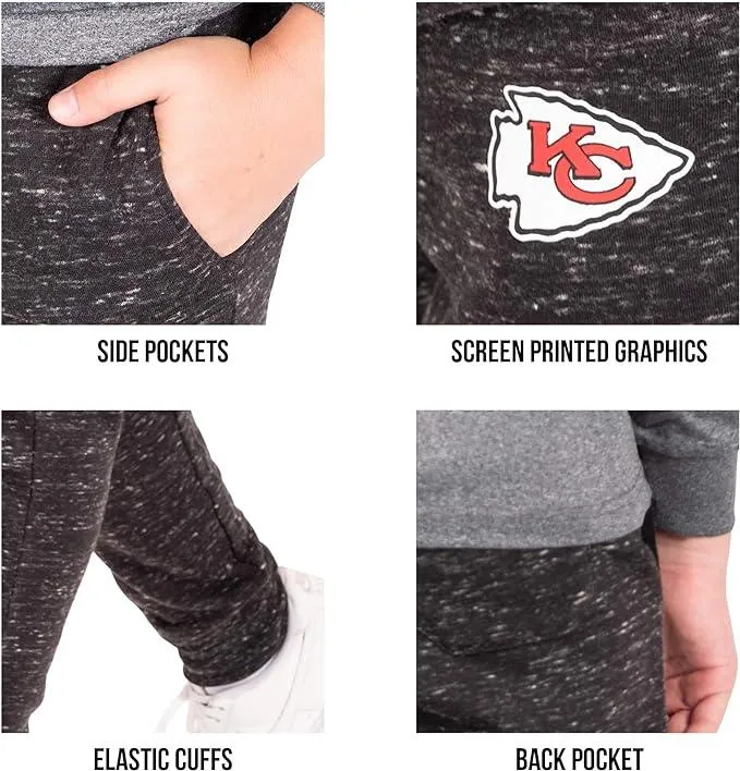 NFL Official Youth Super Soft Supreme Jogger Sweatpants|Kansas City Chiefs