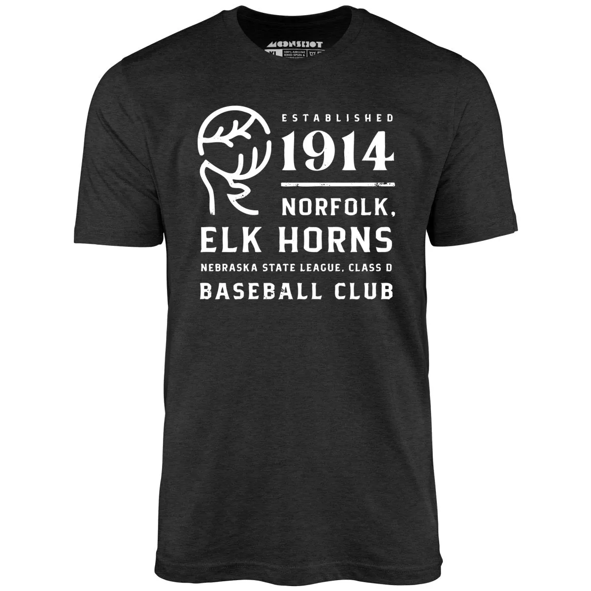 Norfolk Elk Horns - Nebraska - Vintage Defunct Baseball Teams - Unisex T-Shirt