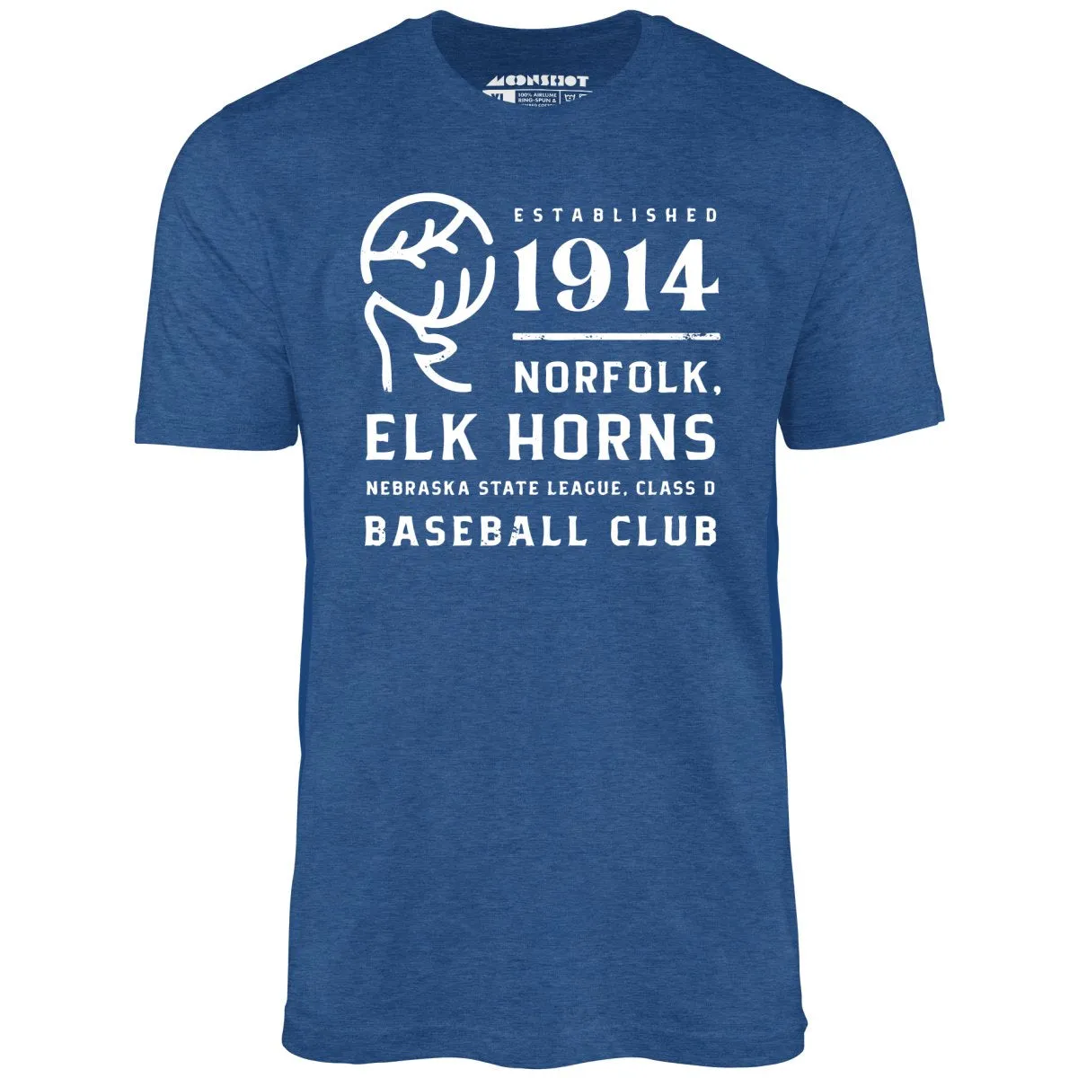 Norfolk Elk Horns - Nebraska - Vintage Defunct Baseball Teams - Unisex T-Shirt