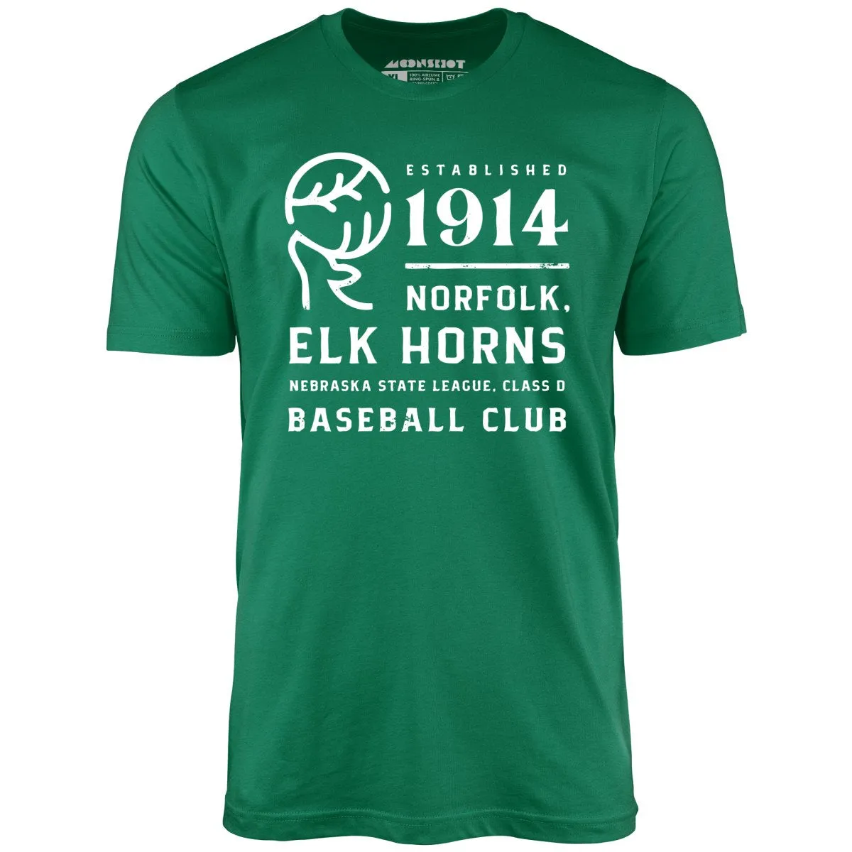 Norfolk Elk Horns - Nebraska - Vintage Defunct Baseball Teams - Unisex T-Shirt