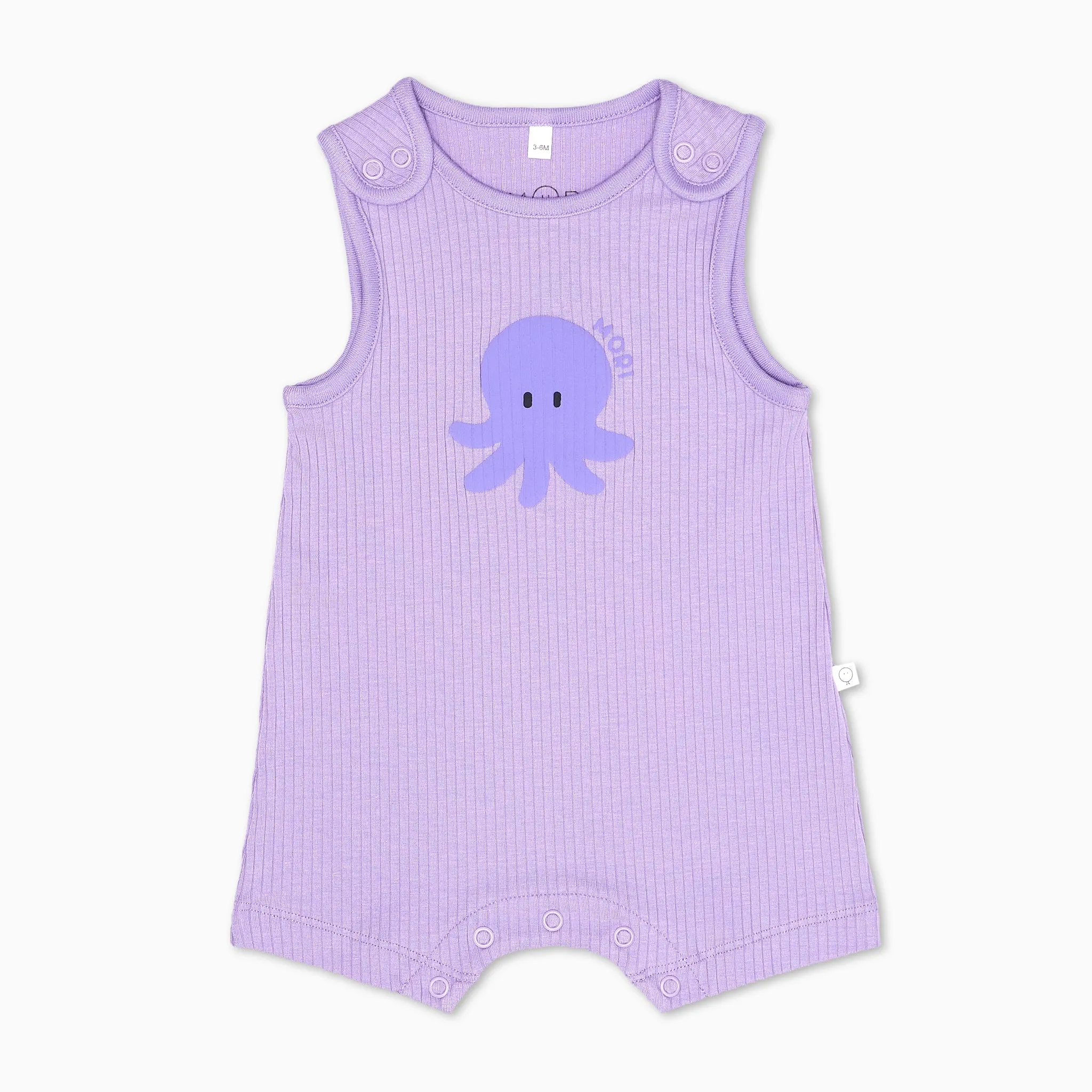 Octopus Ribbed Summer Overalls