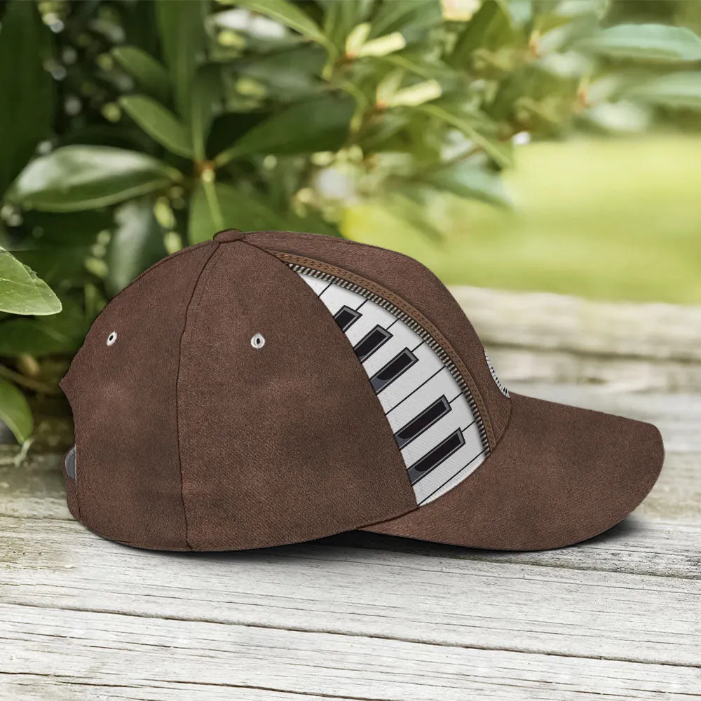 Piano Treble Clef Classic Leather Baseball Cap Coolspod