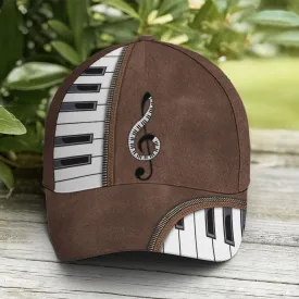 Piano Treble Clef Classic Leather Baseball Cap Coolspod