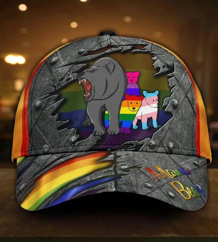 Pride 3D All Over Printing Baseball Cap, Reaper Show Up LGBT Classic Cap, LGBT Pride Accessories