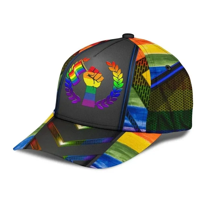 Pride Cap LGBT Love Wins Neon Printing Baseball 3D Cap Hat, Pride Accessories, Gay Gifts