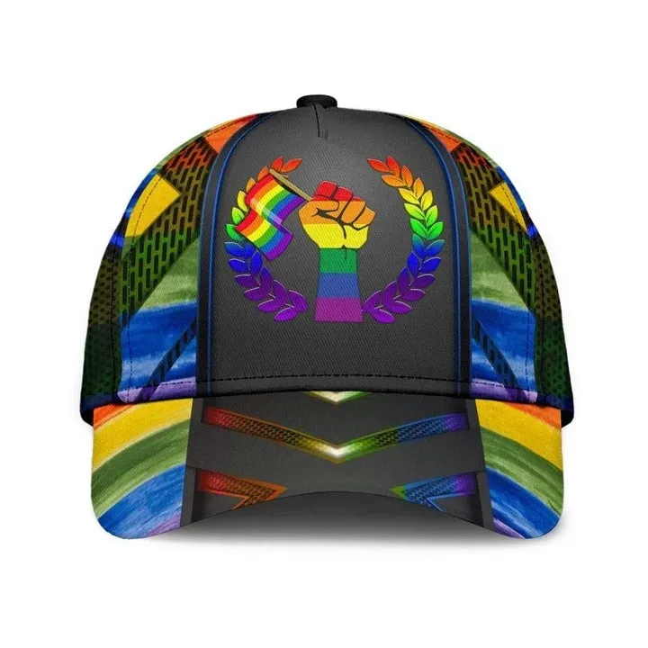 Pride Cap LGBT Love Wins Neon Printing Baseball 3D Cap Hat, Pride Accessories, Gay Gifts