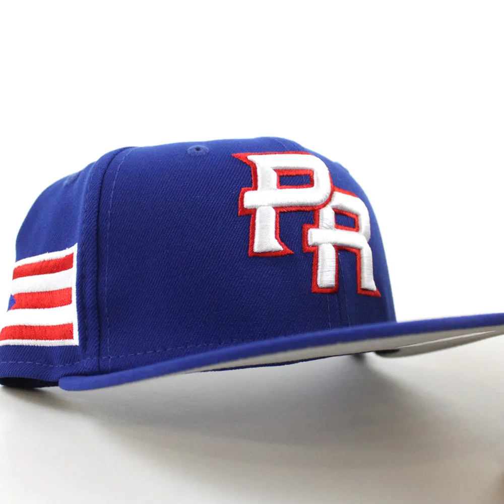 Puerto Rico 2023 World Baseball Classic (WBC) New Era 59Fifty Fitted Hat (Red Grey Under Brim)