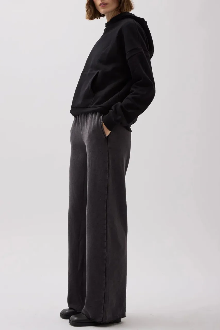 Recycled Fleece Wide Leg Pant