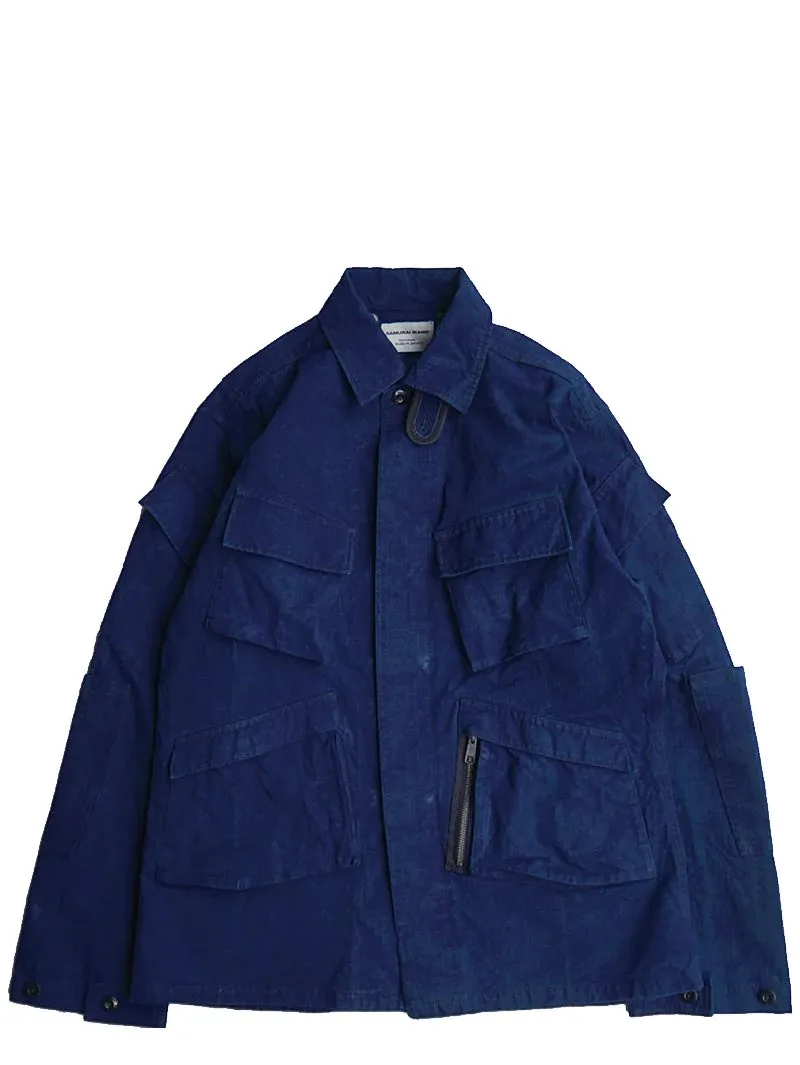 Samurai Jeans Indigo Cotton Ripstop Jacket