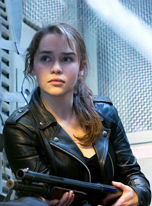 Sarah Connor Terminator Genisys Leather Jacket