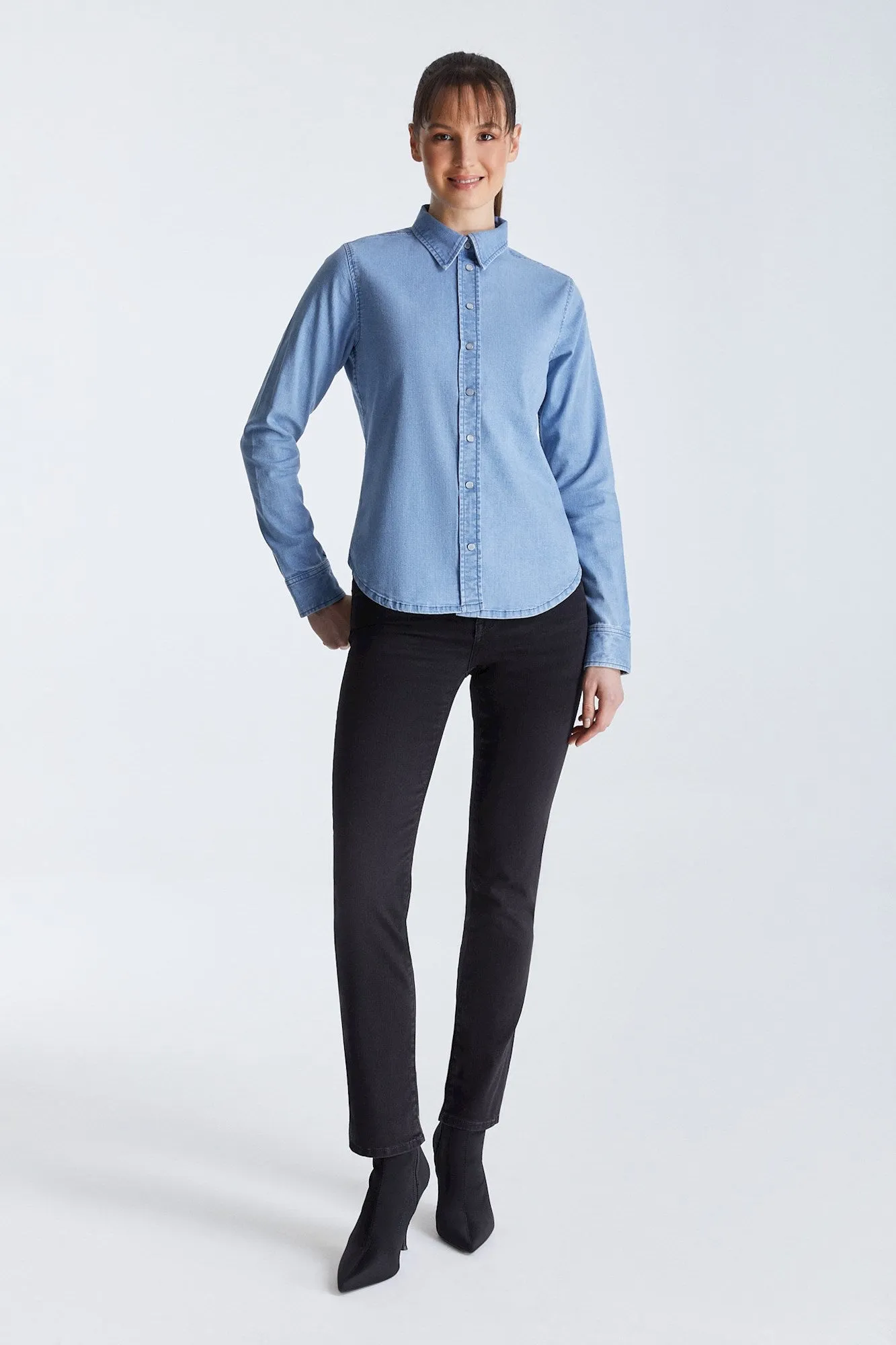 Scarlett Long Sleeve Shirt Light Blue