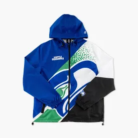 Seattle Seahawks In Session Throwback Windbreaker Jacket