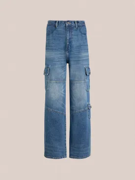 Siwa Cargo Paneled Jeans