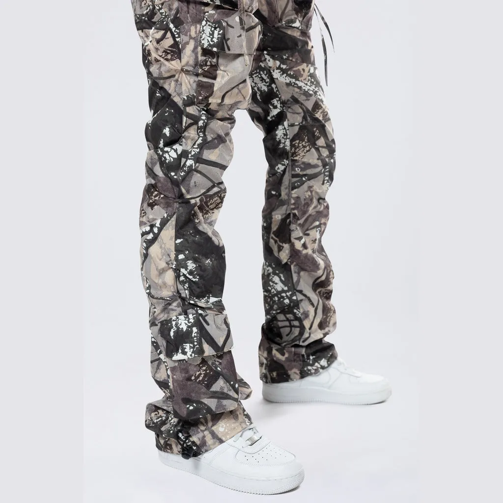 Stacked Utility Overalls - Olive Hunting Camo