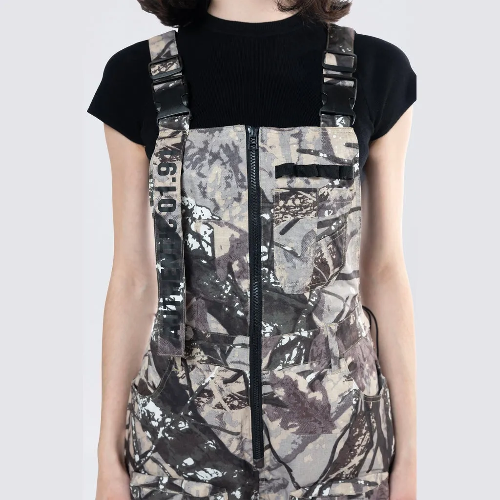 Stacked Utility Overalls - Olive Hunting Camo