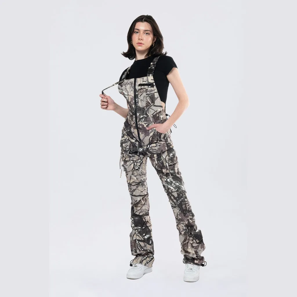 Stacked Utility Overalls - Olive Hunting Camo