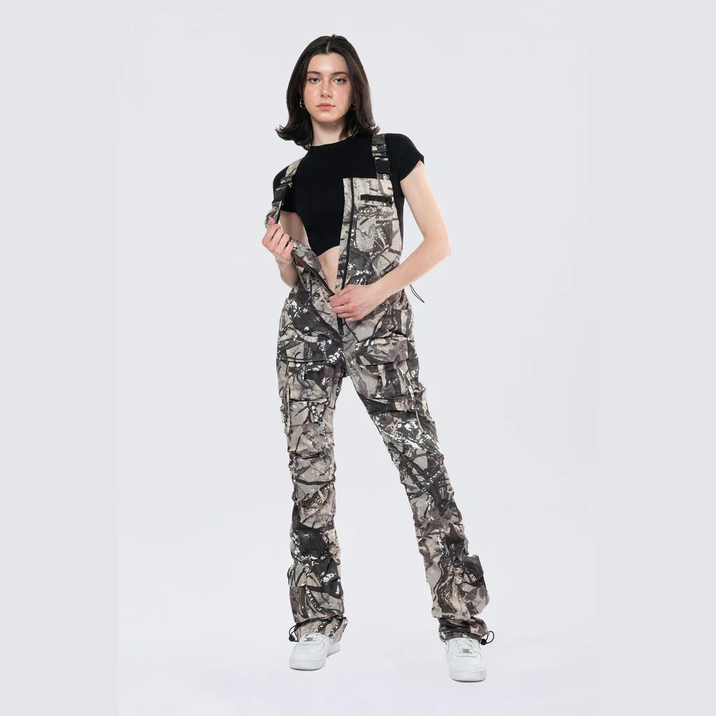 Stacked Utility Overalls - Olive Hunting Camo