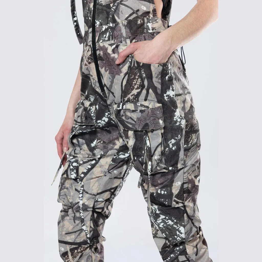 Stacked Utility Overalls - Olive Hunting Camo