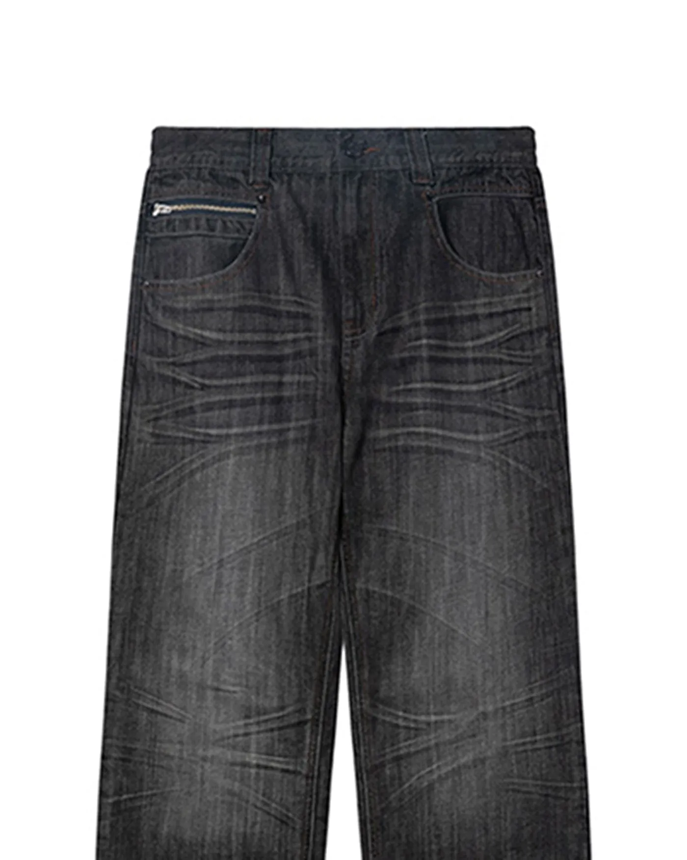 Straight Leg Charcoal Jeans