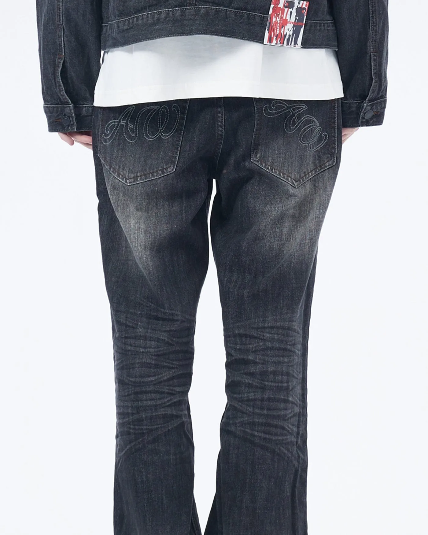 Straight Leg Charcoal Jeans