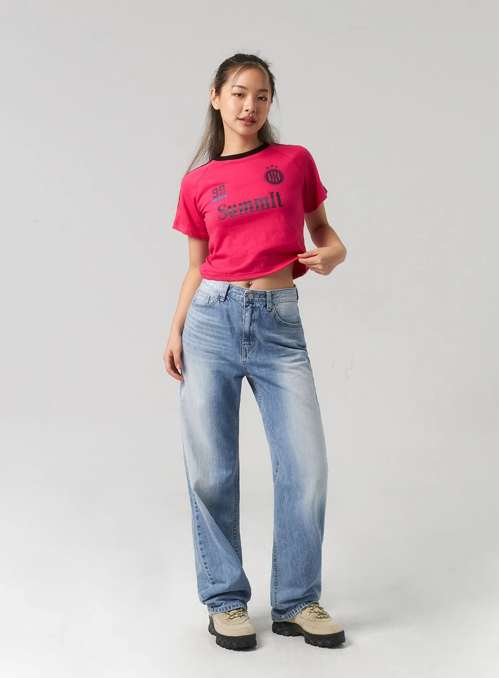 Straight Leg Jeans CU329