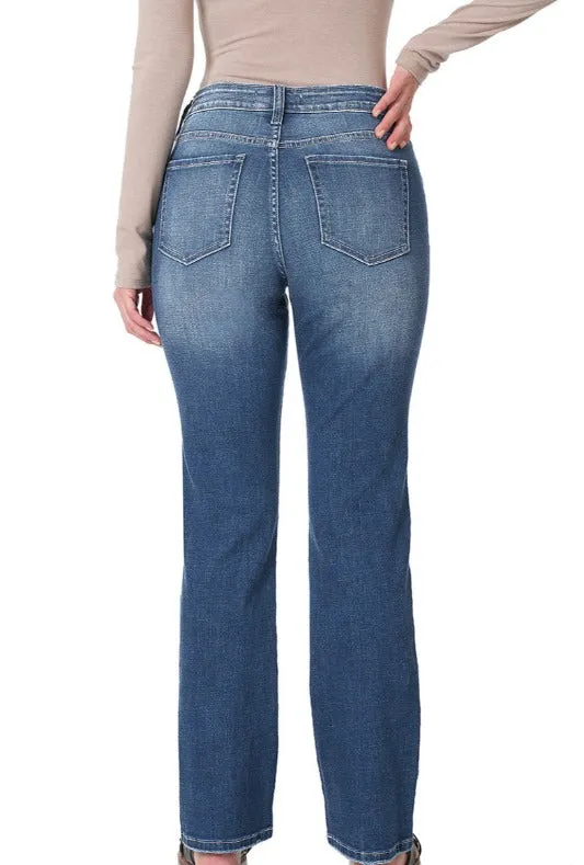 Straight Leg Jeans - Medium Wash