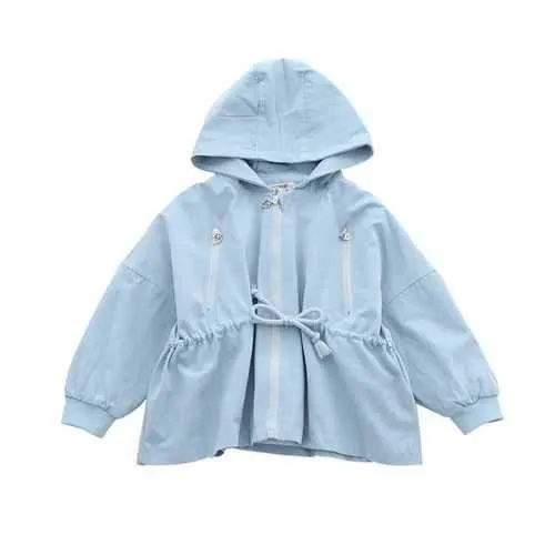 Sweet Girls Spring Autumn Hooded Coat