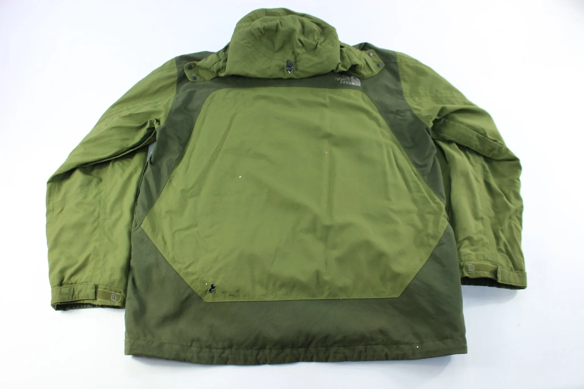 The North Face Embroidered Logo Green Zip Up Jacket