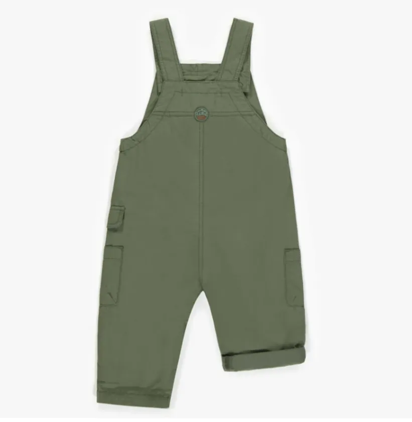 The Parker Khaki Overalls - Olive - BABY