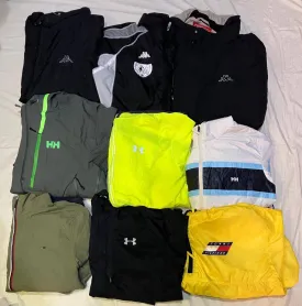 Under Armour, Kappa, Tommy, and HH Windbreaker - 19 Pieces