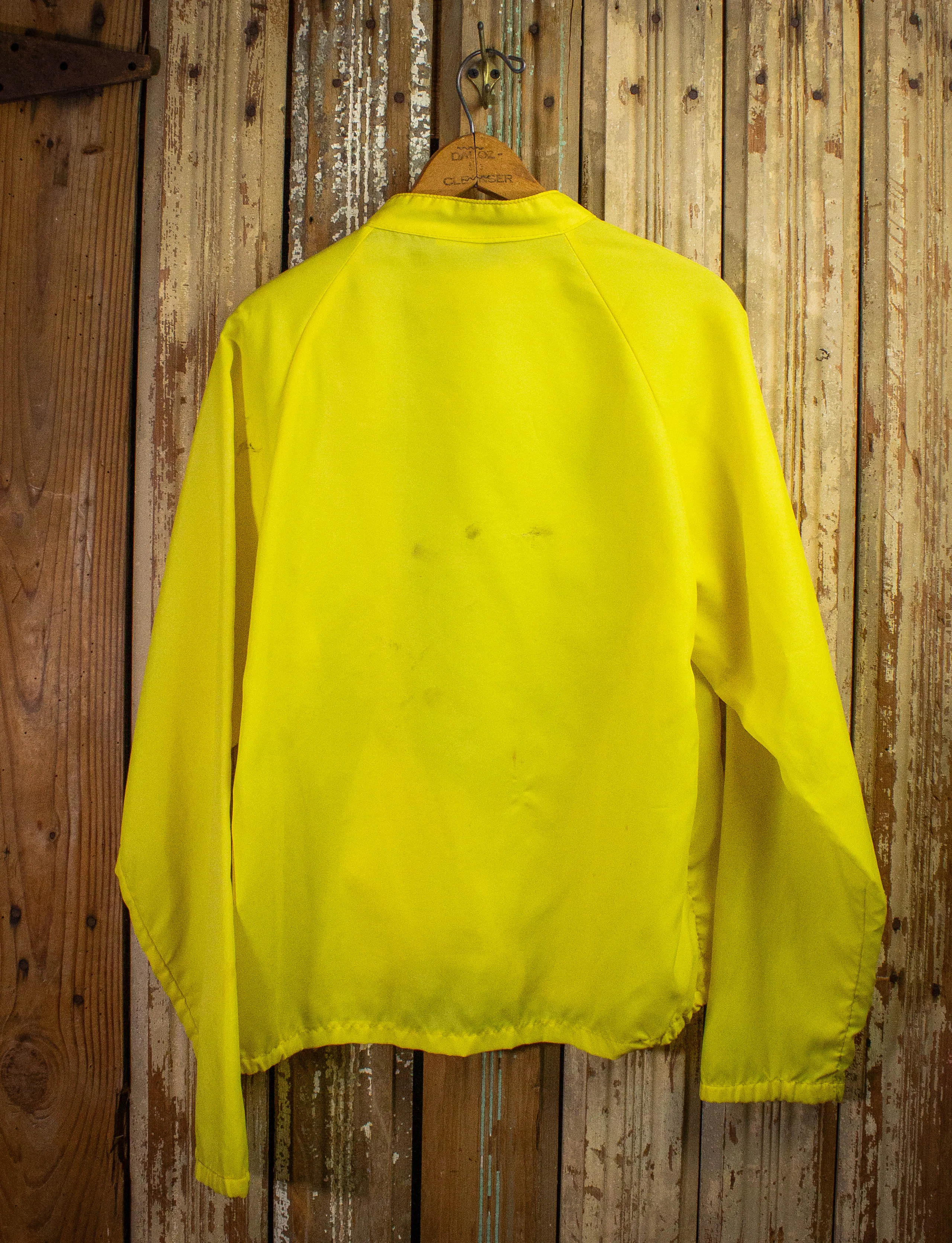 Vintage Ryder "Leon" Windbreaker Jacket 1979 Neon Yellow Medium