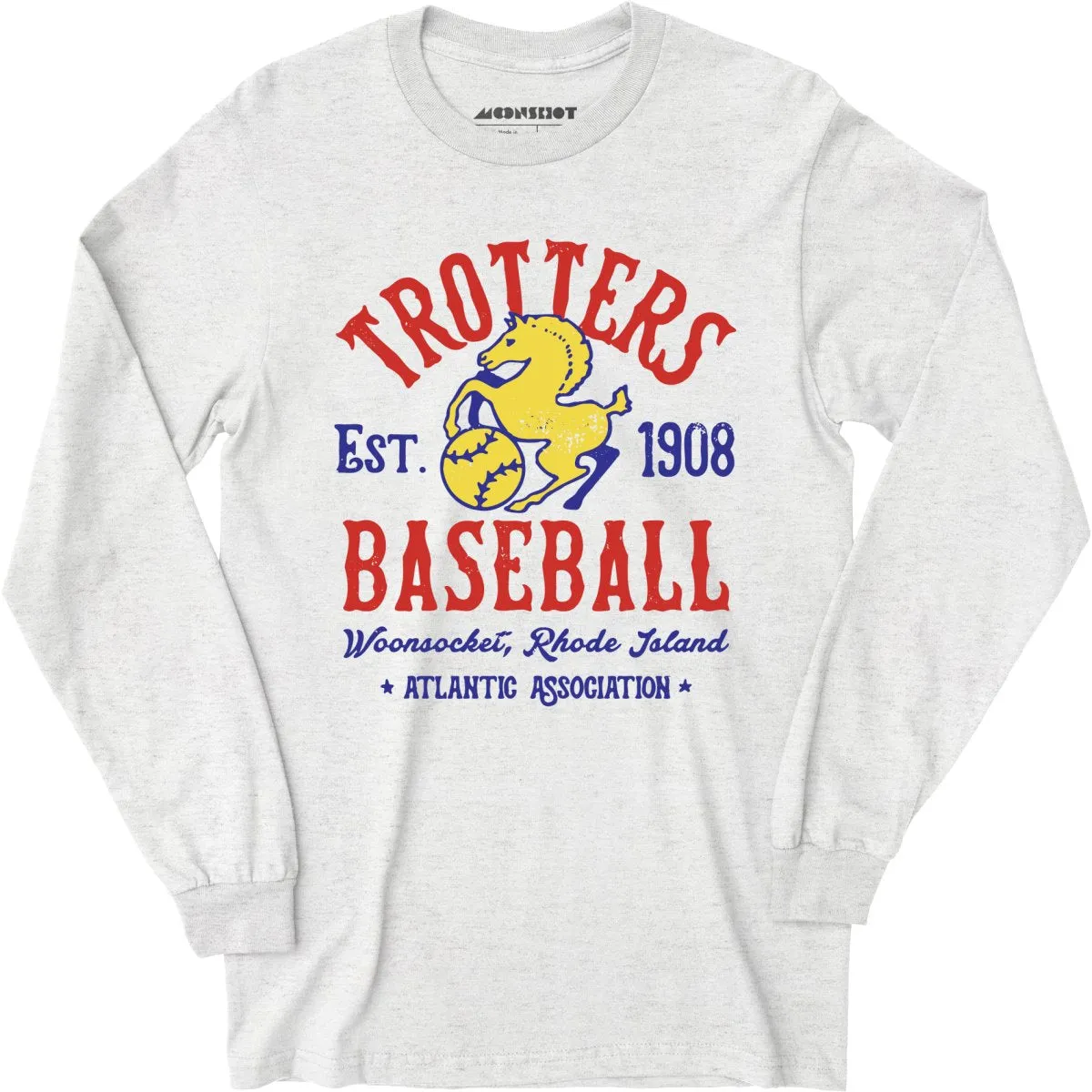 Woonsocket Trotters - Rhode Island - Vintage Defunct Baseball Teams - Long Sleeve T-Shirt