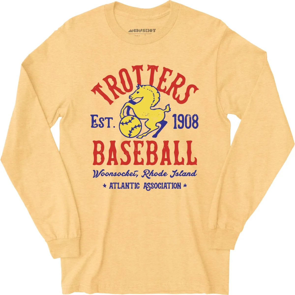 Woonsocket Trotters - Rhode Island - Vintage Defunct Baseball Teams - Long Sleeve T-Shirt